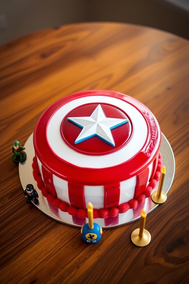 superhero themed cake design