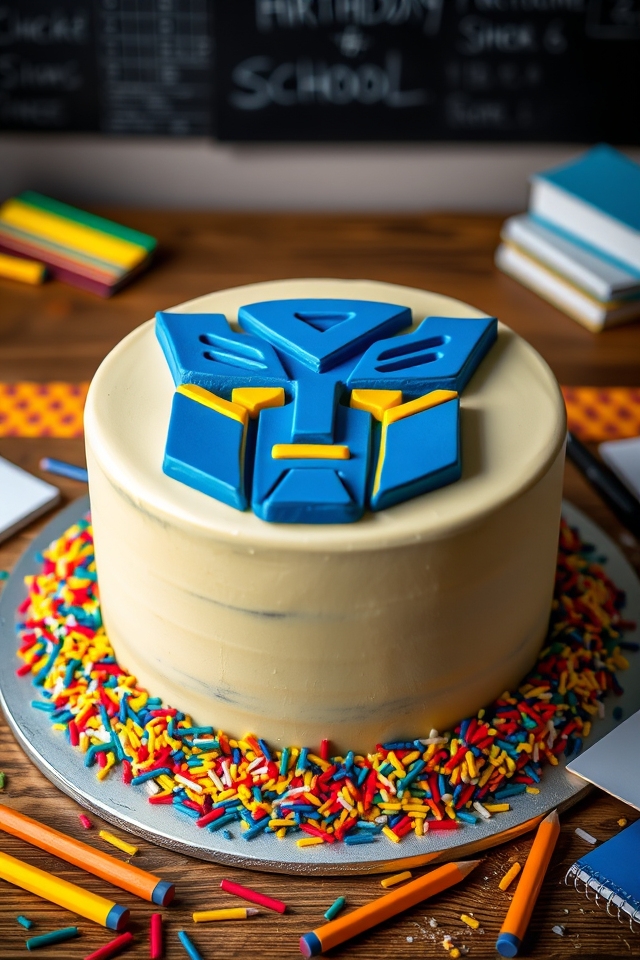 transformers autobot cake design