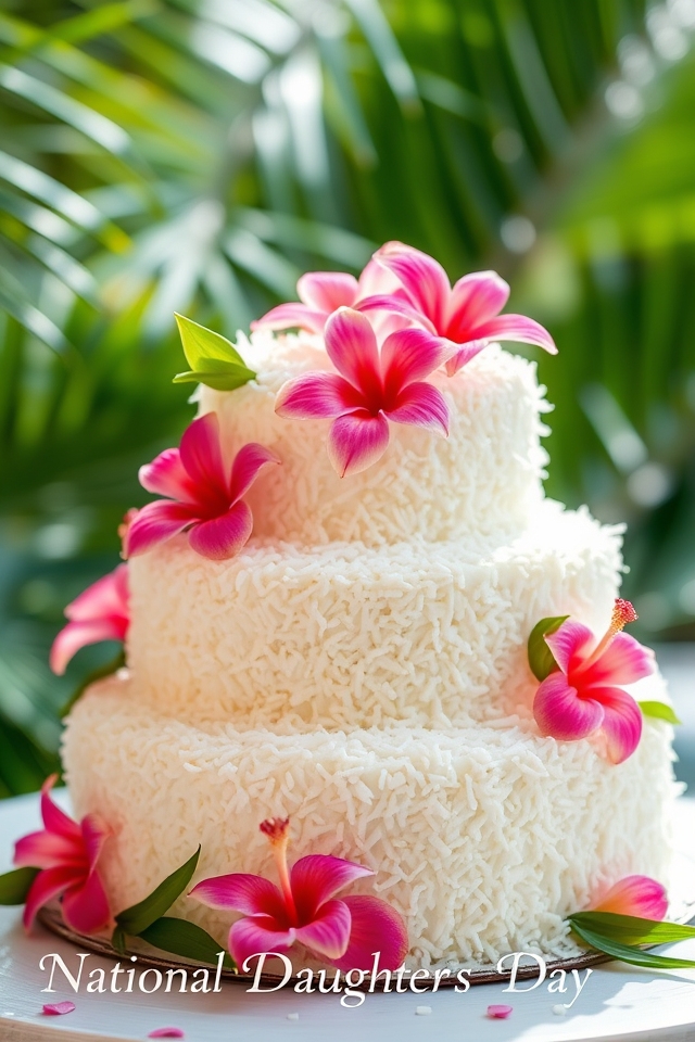 tropical coconut cake delight
