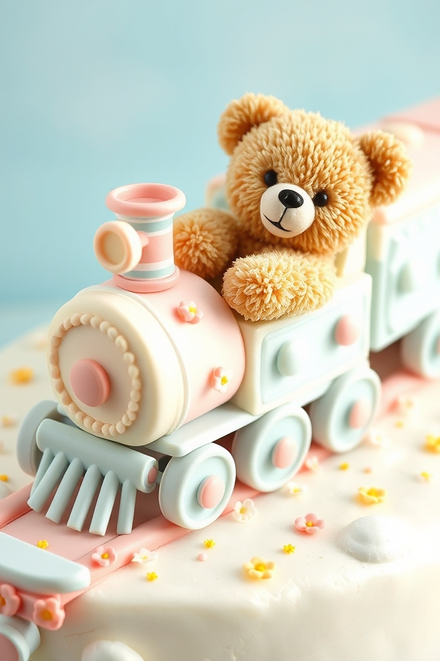 whimsical teddy bear train