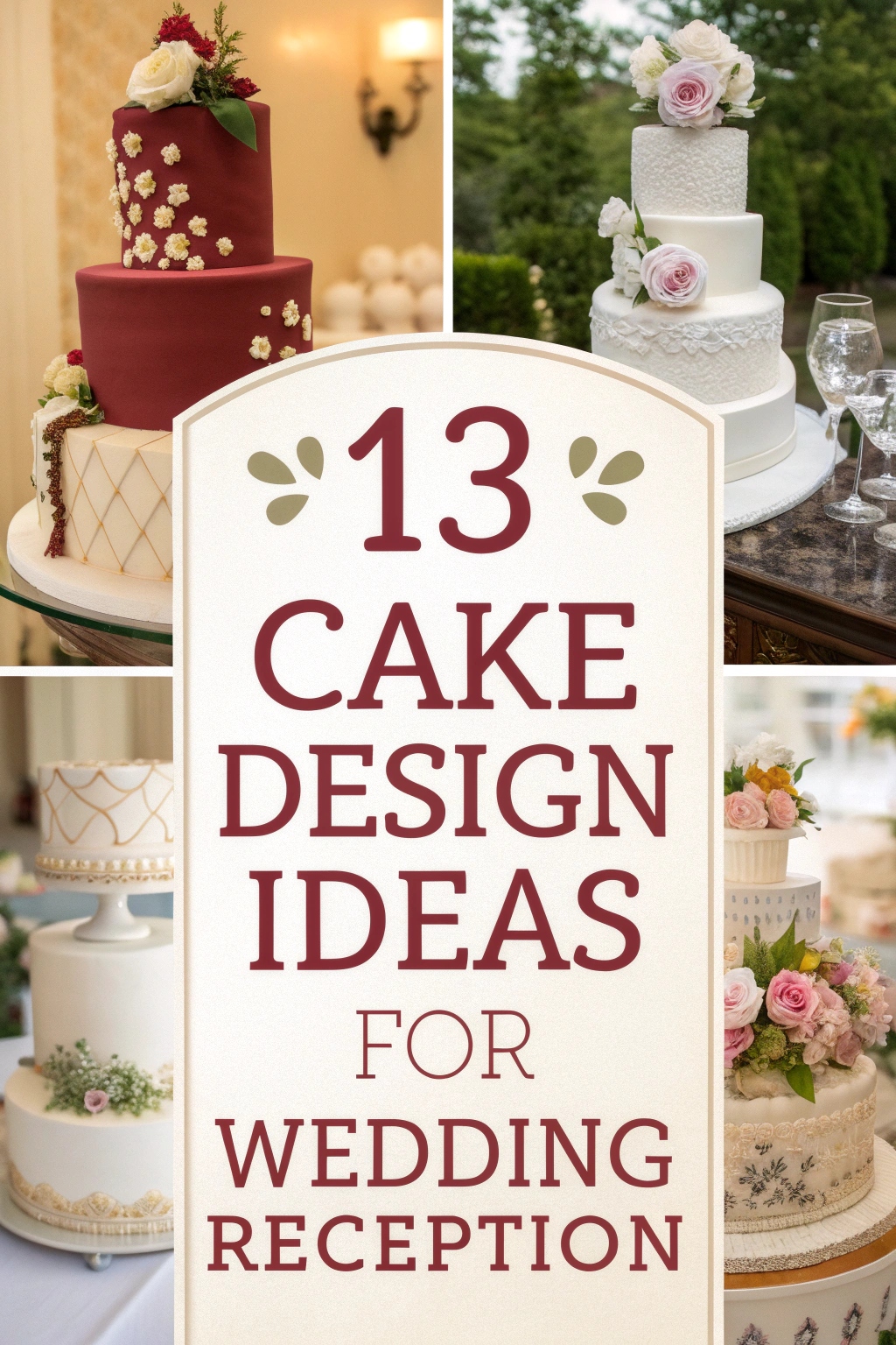 13 Stunning Cake Design Ideas for Wedding Reception