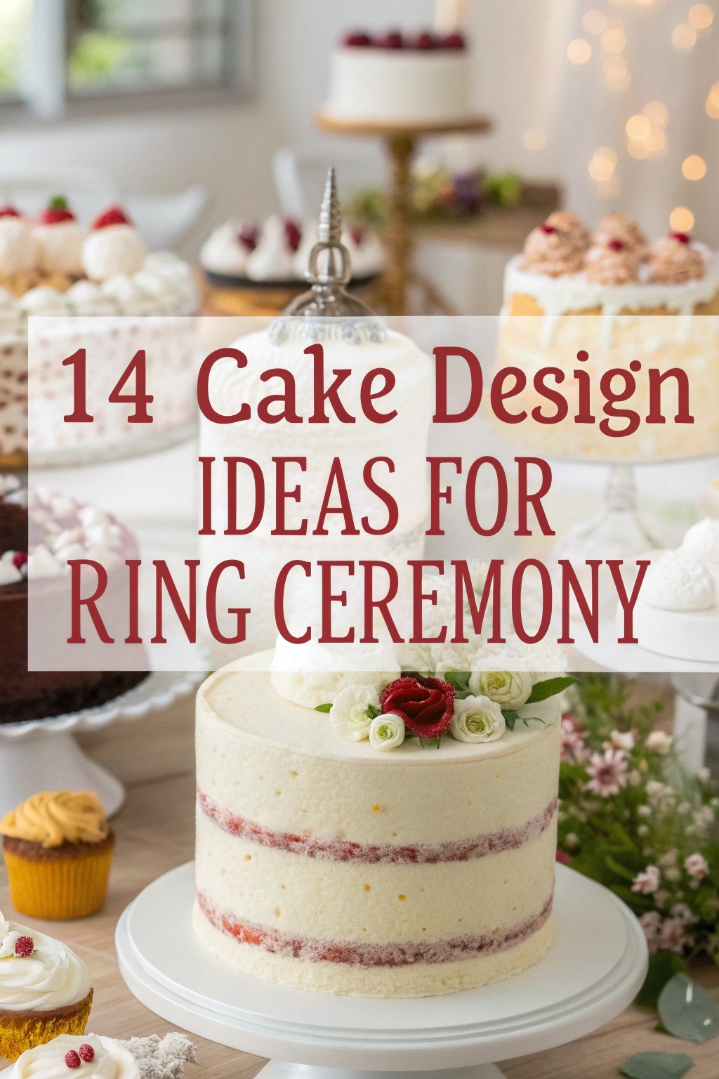 14 Cake Design Ideas for Ring Ceremony