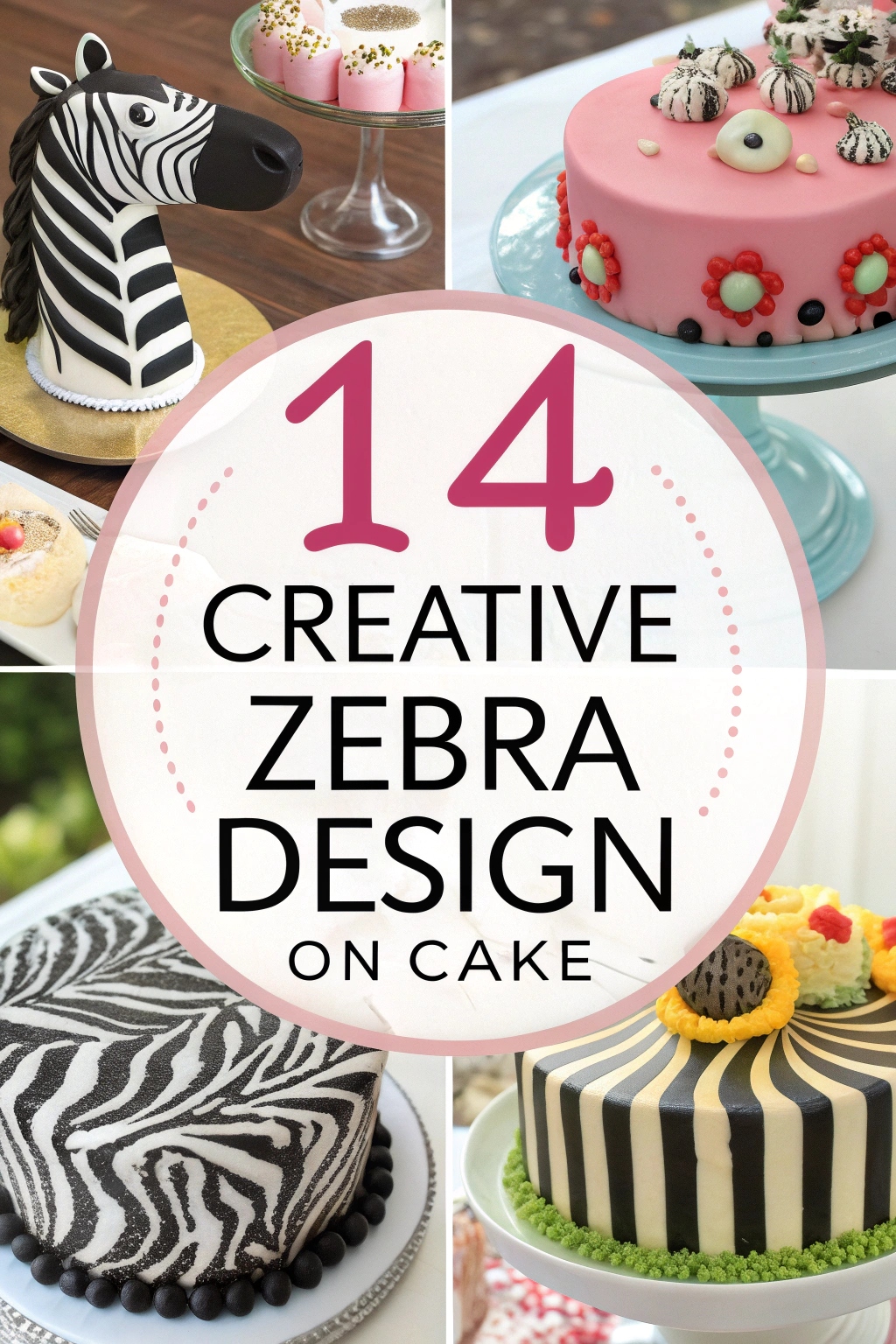 14 Creative Zebra Design on Cake