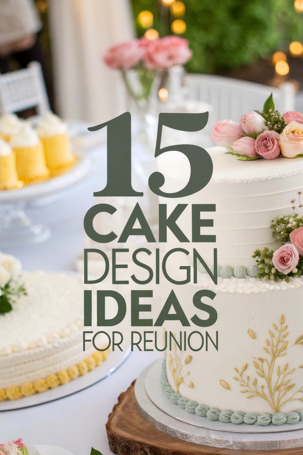 15 Cake Design Ideas for Reunion