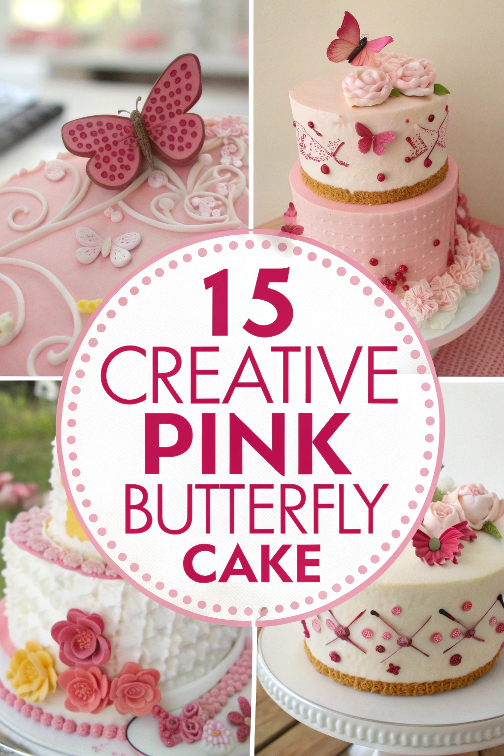 15 Creative Pink Butterfly Cake