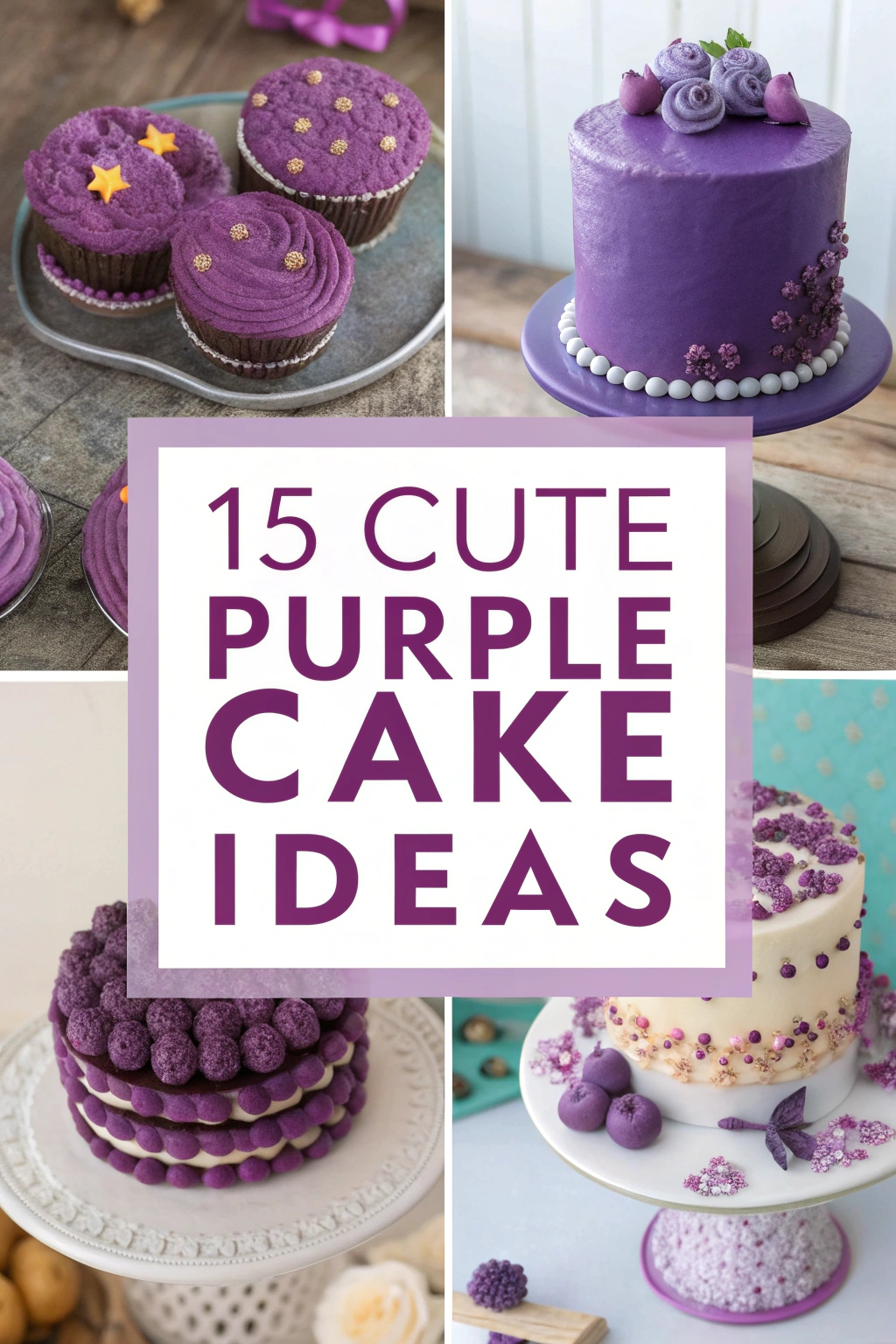 15 Cute Purple Cake Ideas