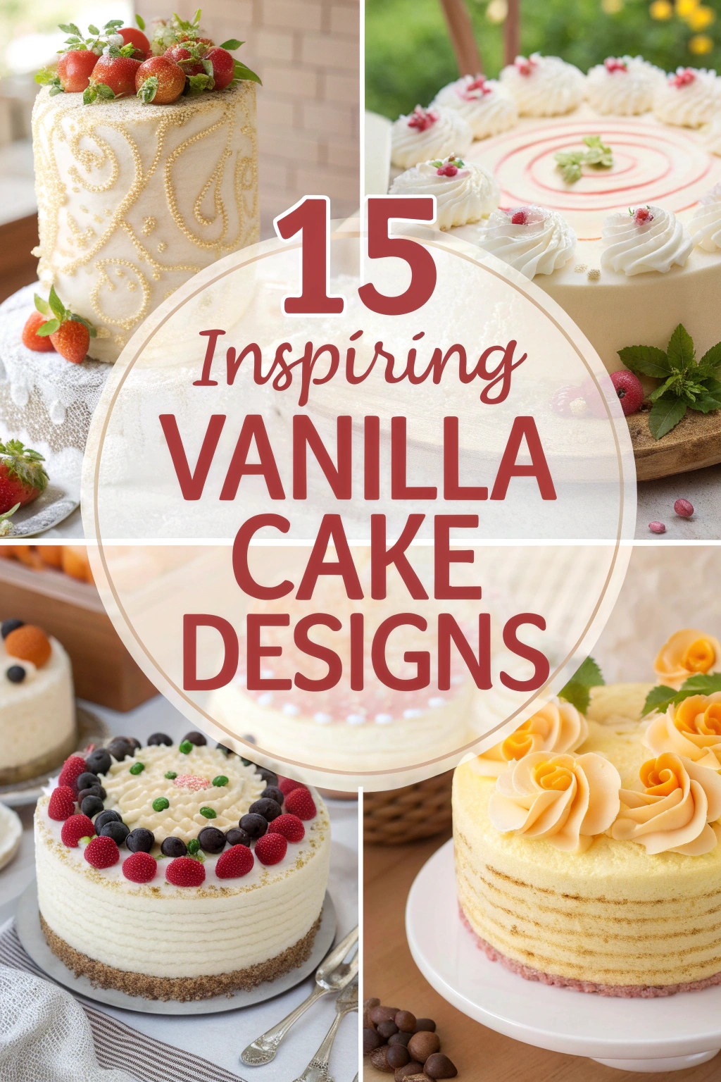 15 Inspiring Vanilla Cake Design