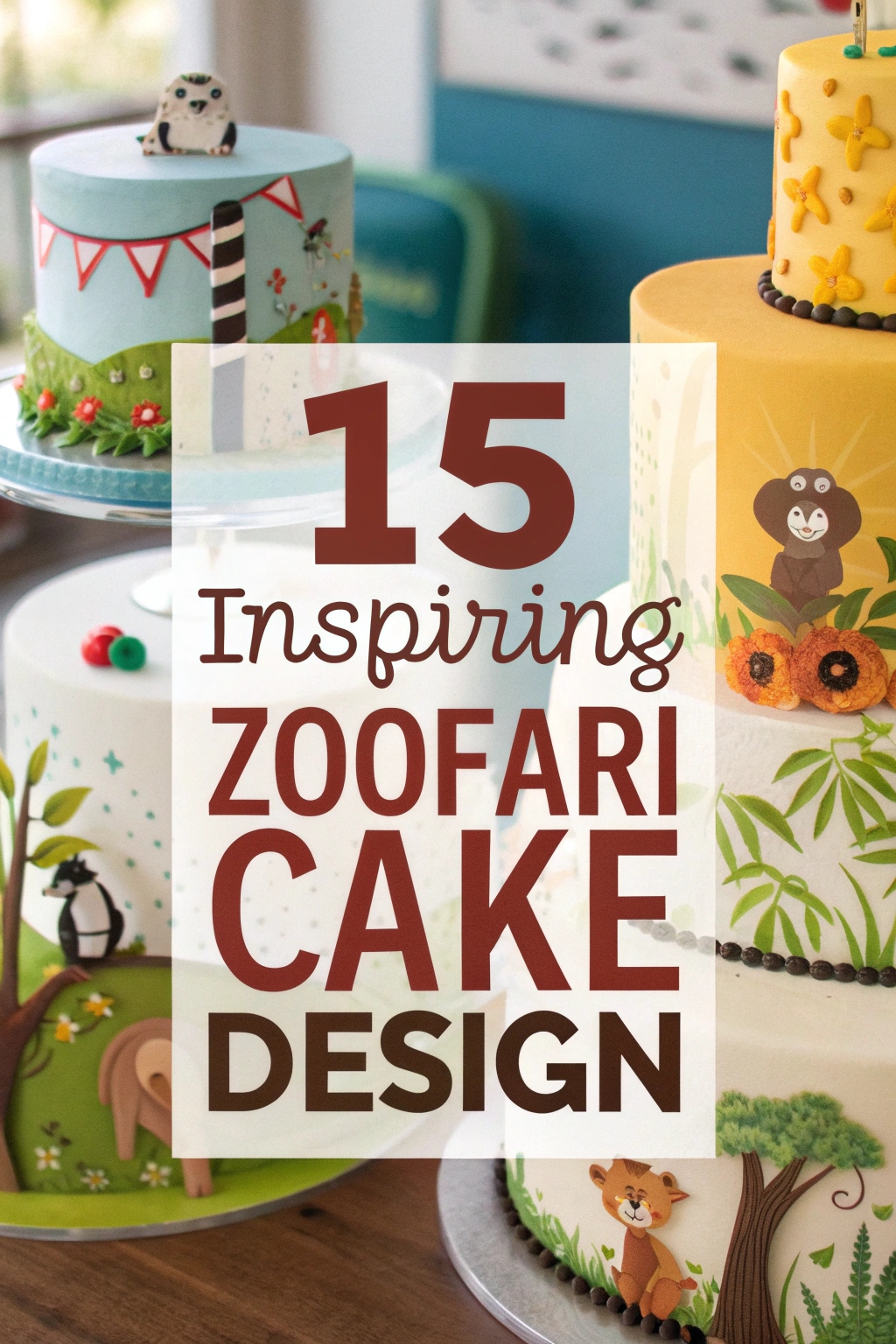 15 Inspiring Zoofari Cake Design