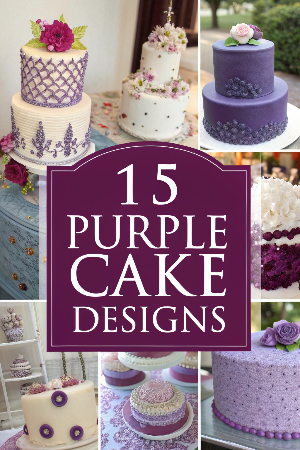 15 Purple Cake Designs