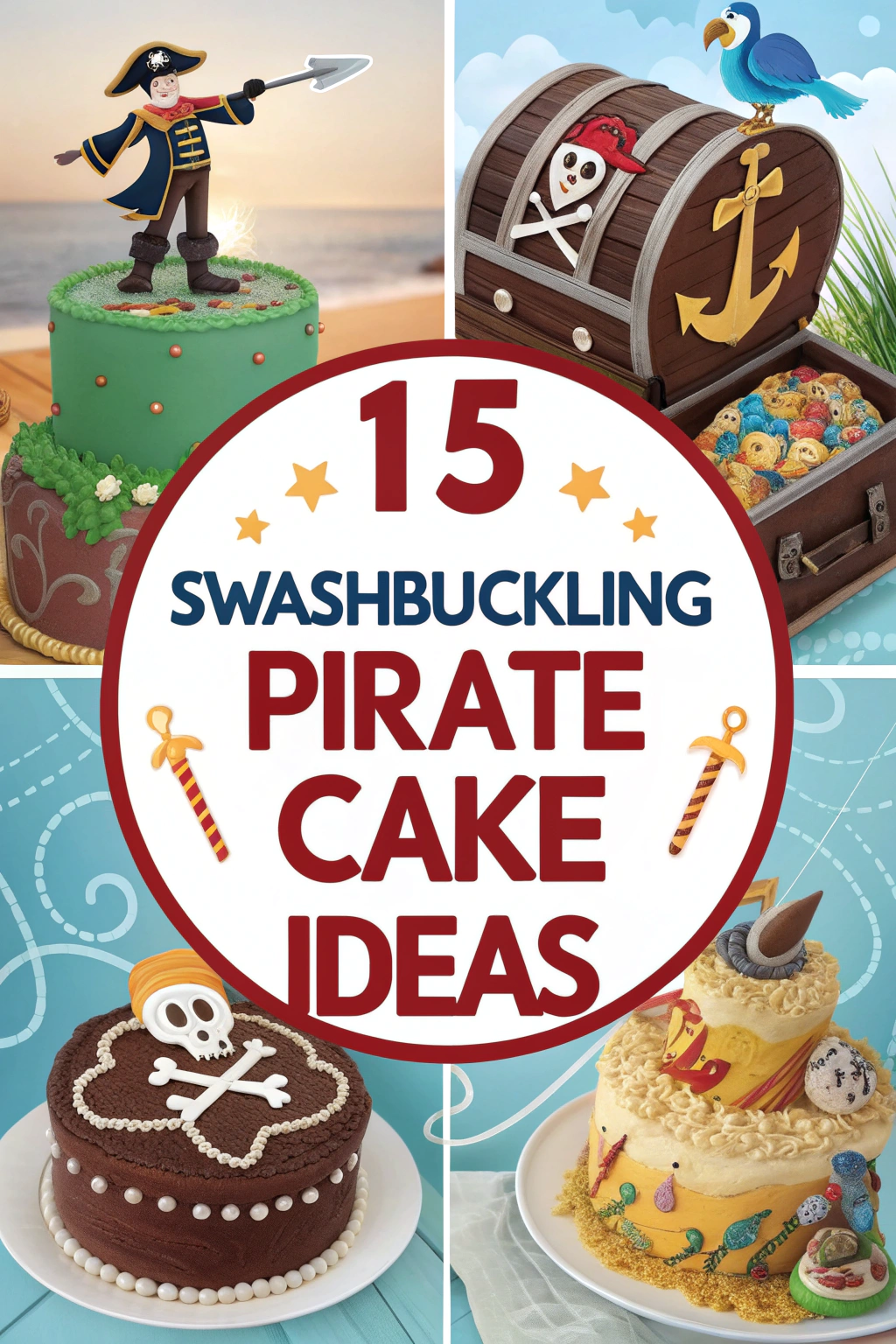 15 Swashbuckling Pirate Cake Ideas