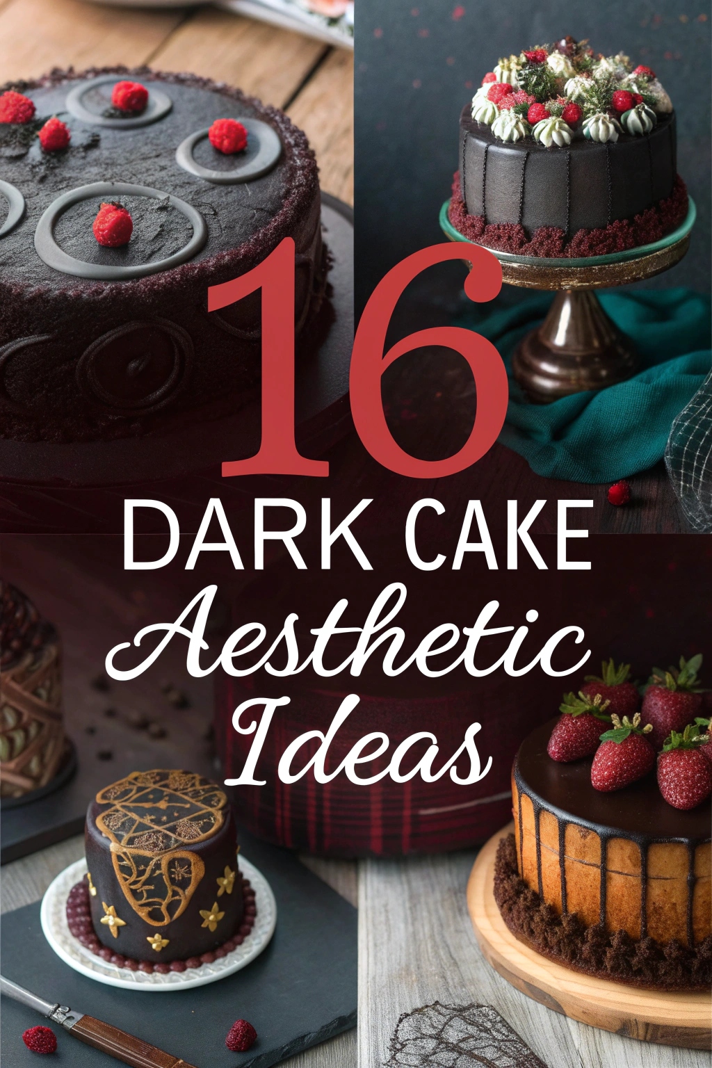 16 Dark Cake Aesthetic Ideas