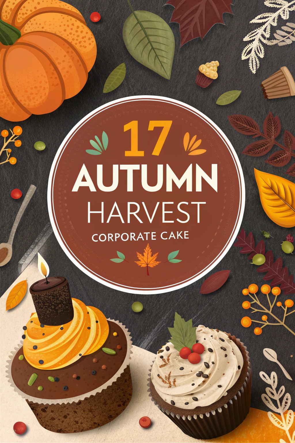 17 Autumn Harvest Corporate Cake