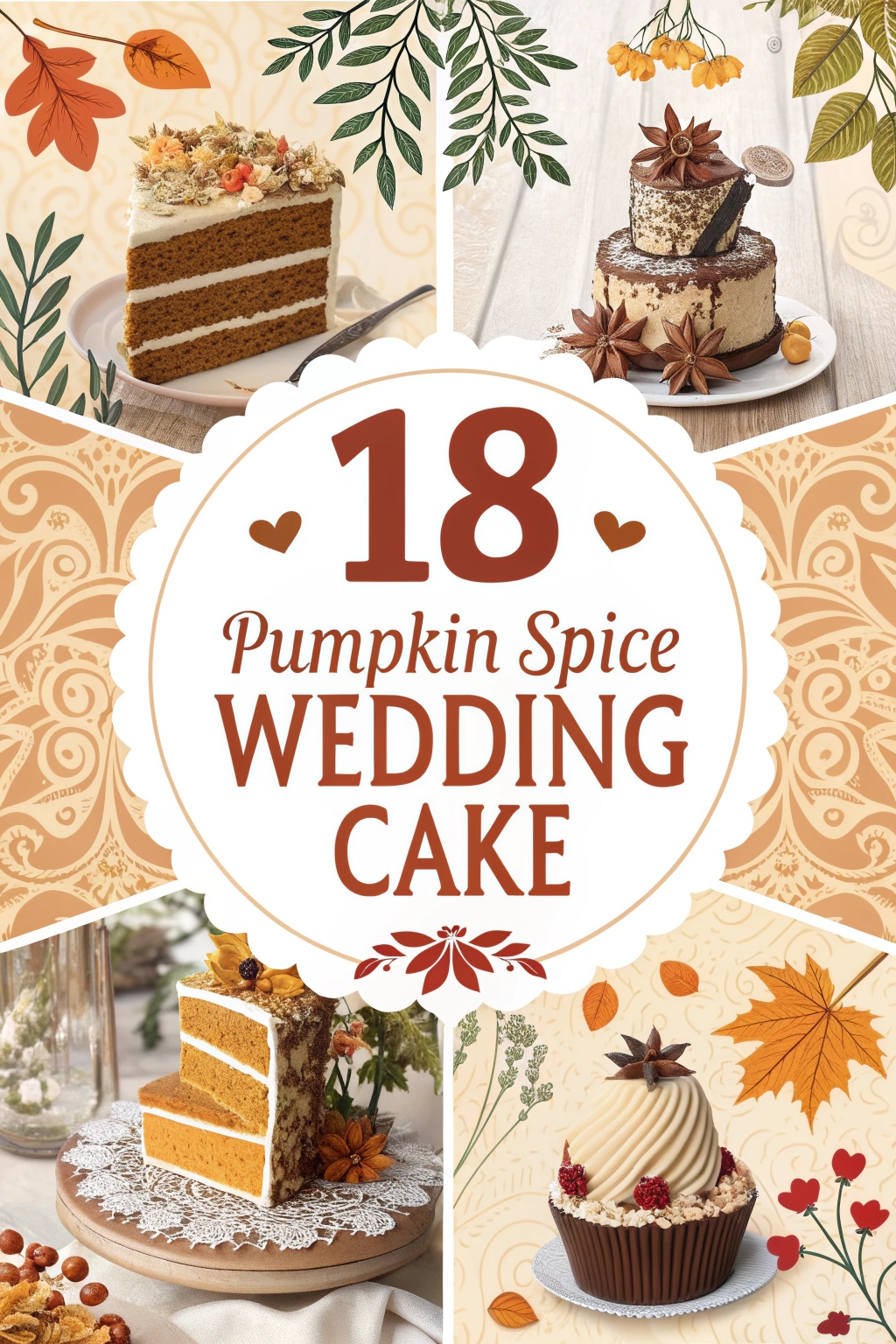 18 Pumpkin Spice Wedding Cake