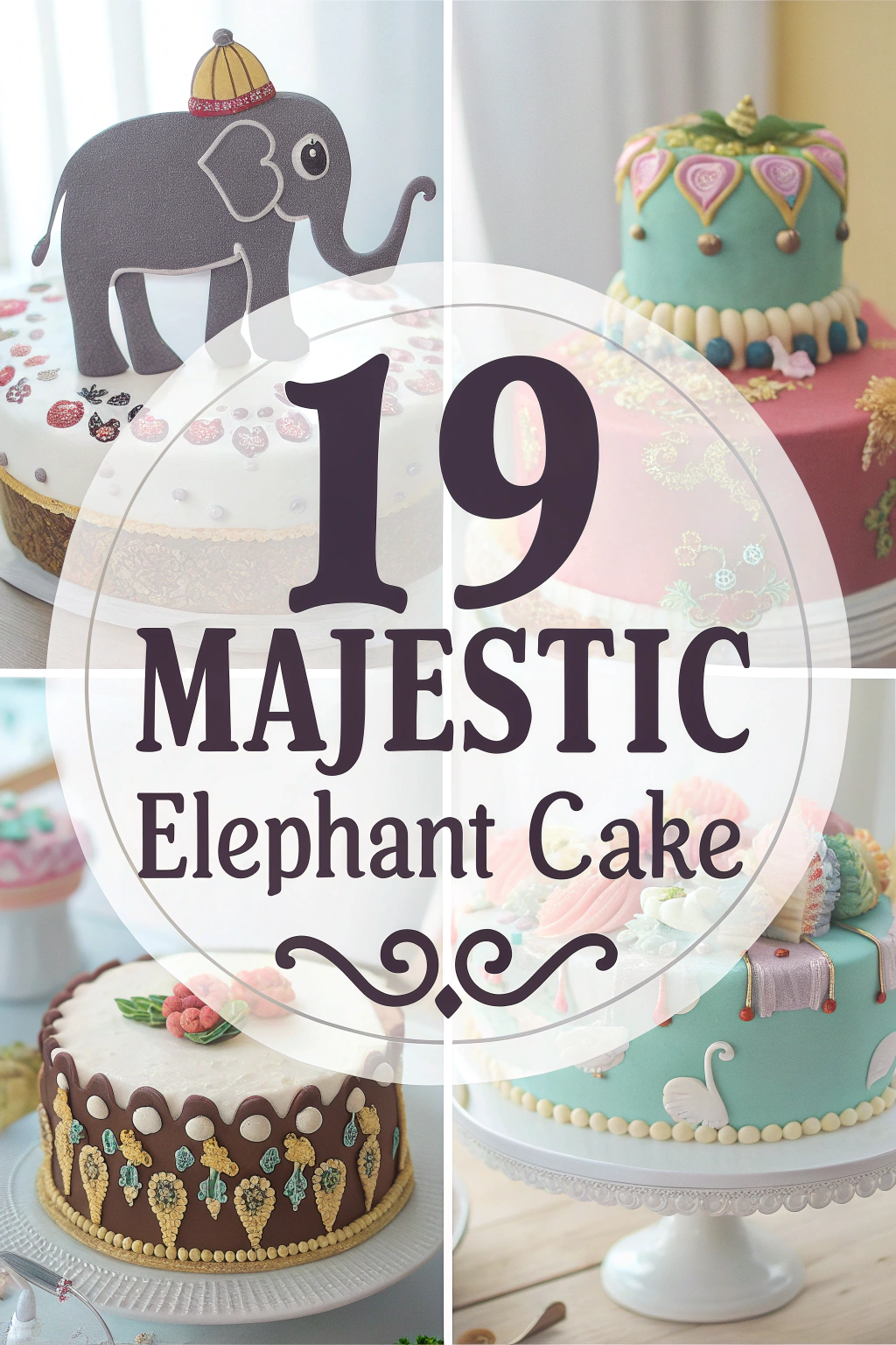19 Majestic Elephant Cake