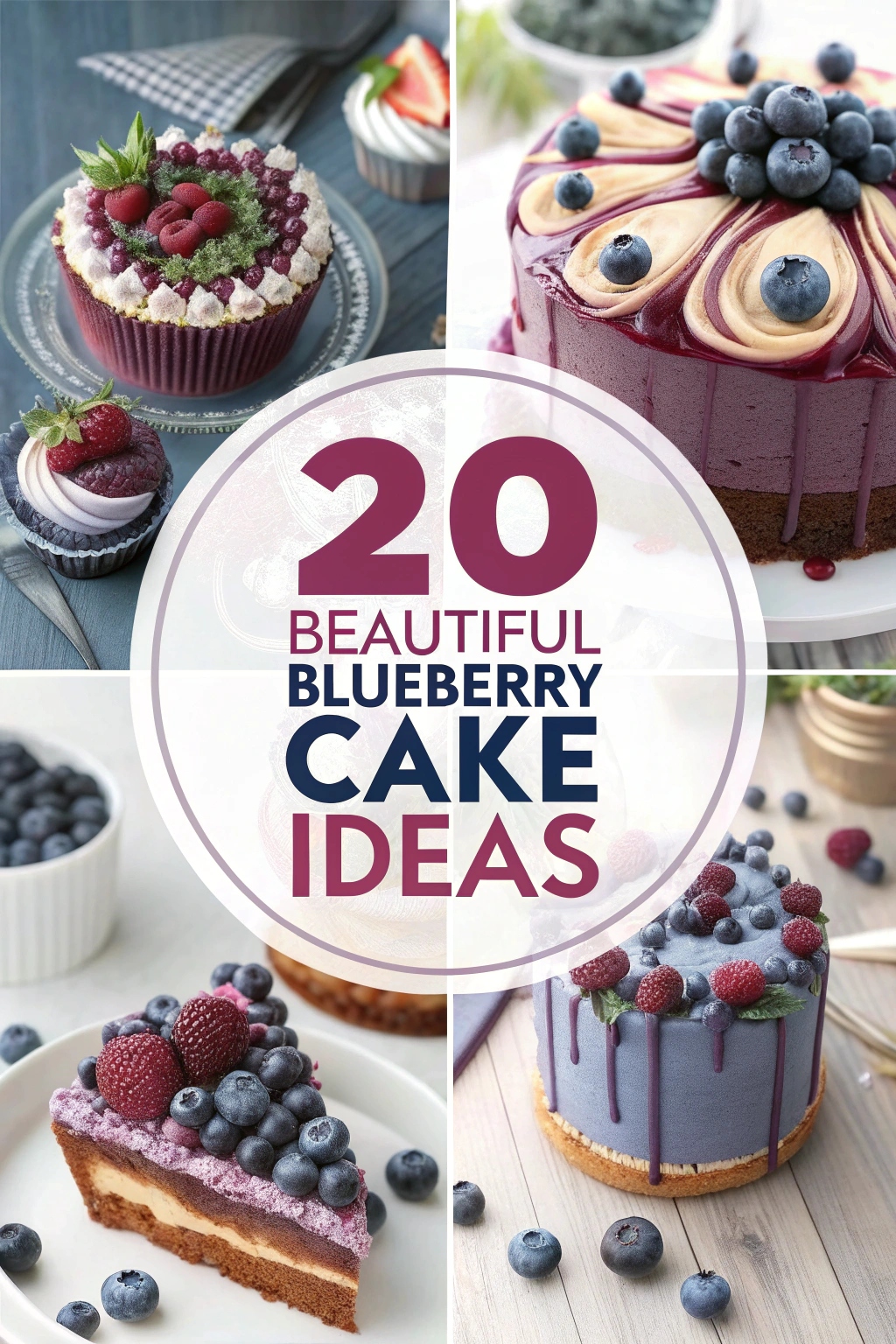 20 Beautiful Blueberry Cake Ideas