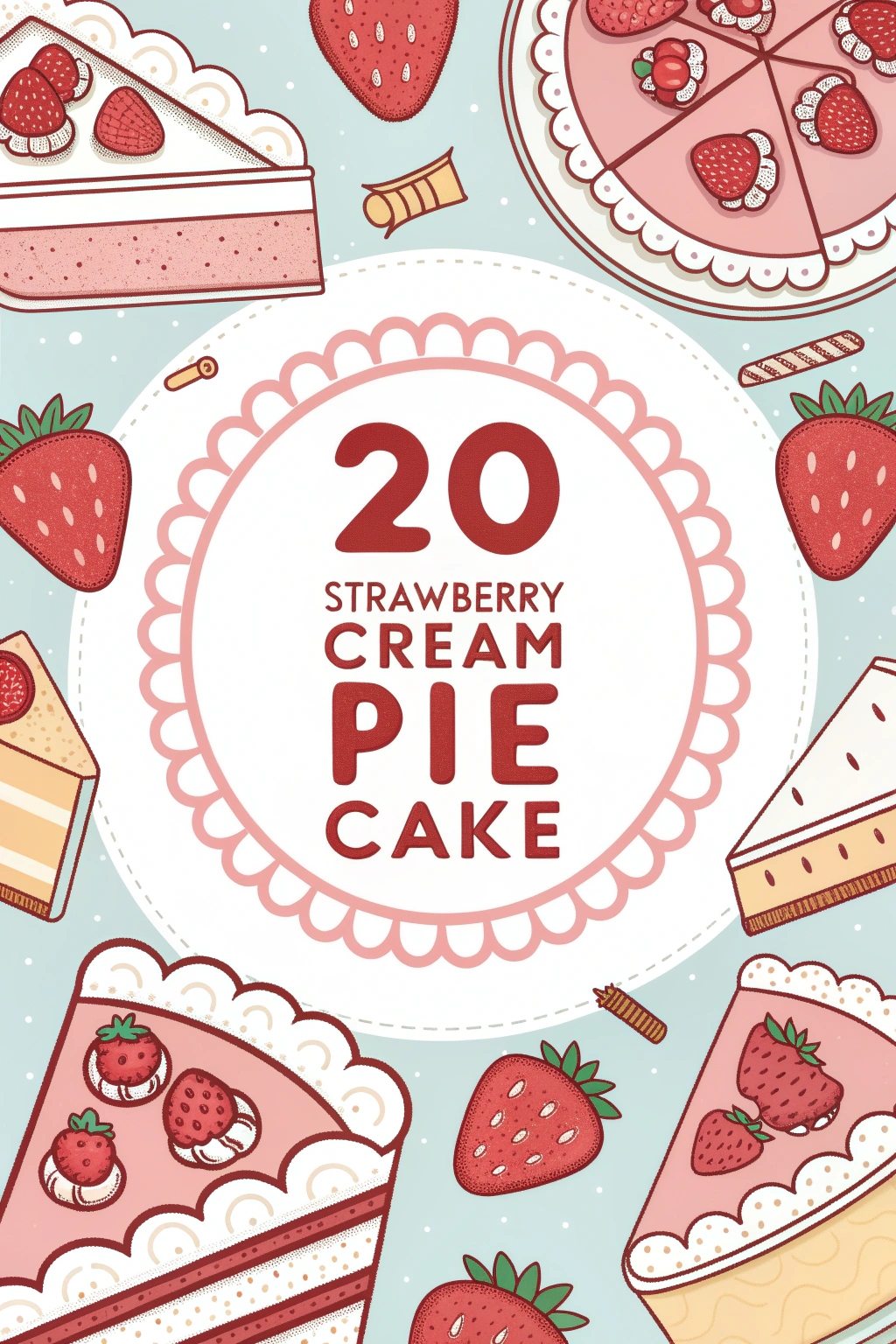 20 Mouth-Watering Strawberry Cream Pie Cake