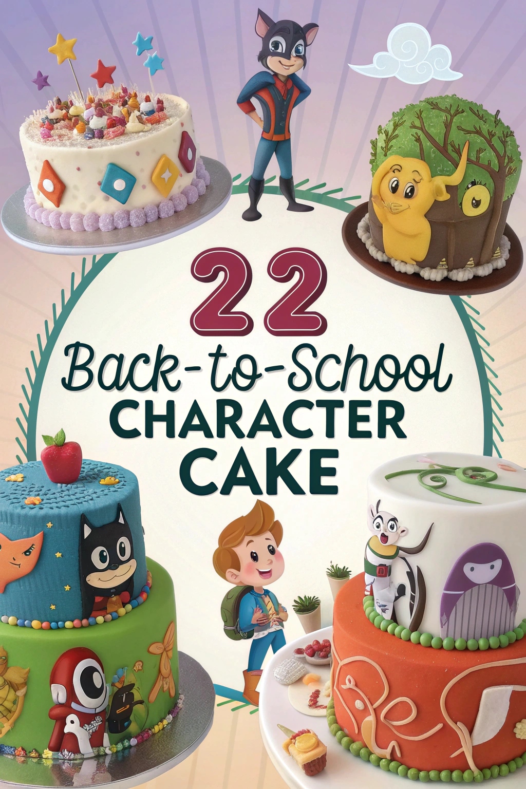 22 Back-to-School Character Cake