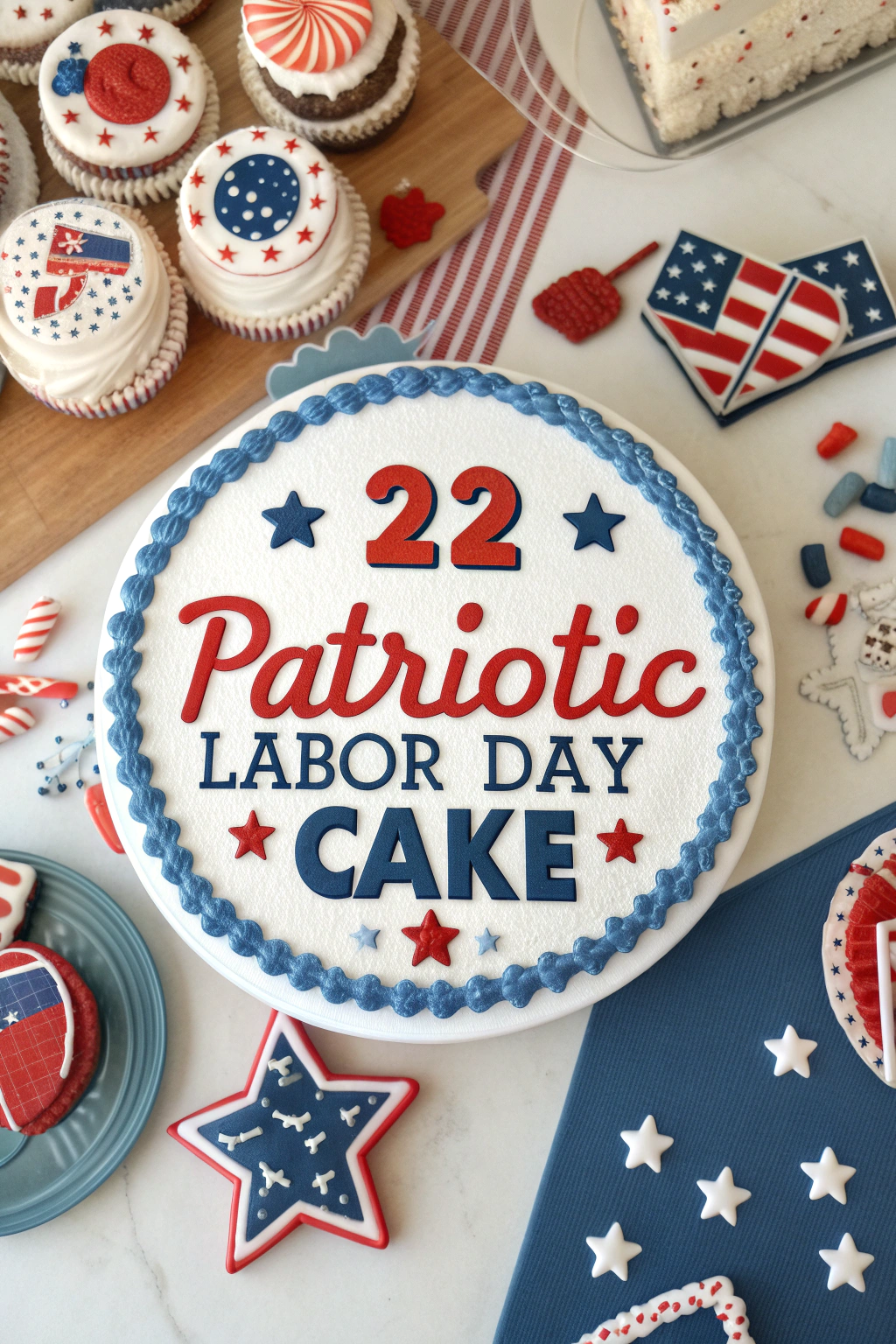 22 Patriotic Labor Day Cake