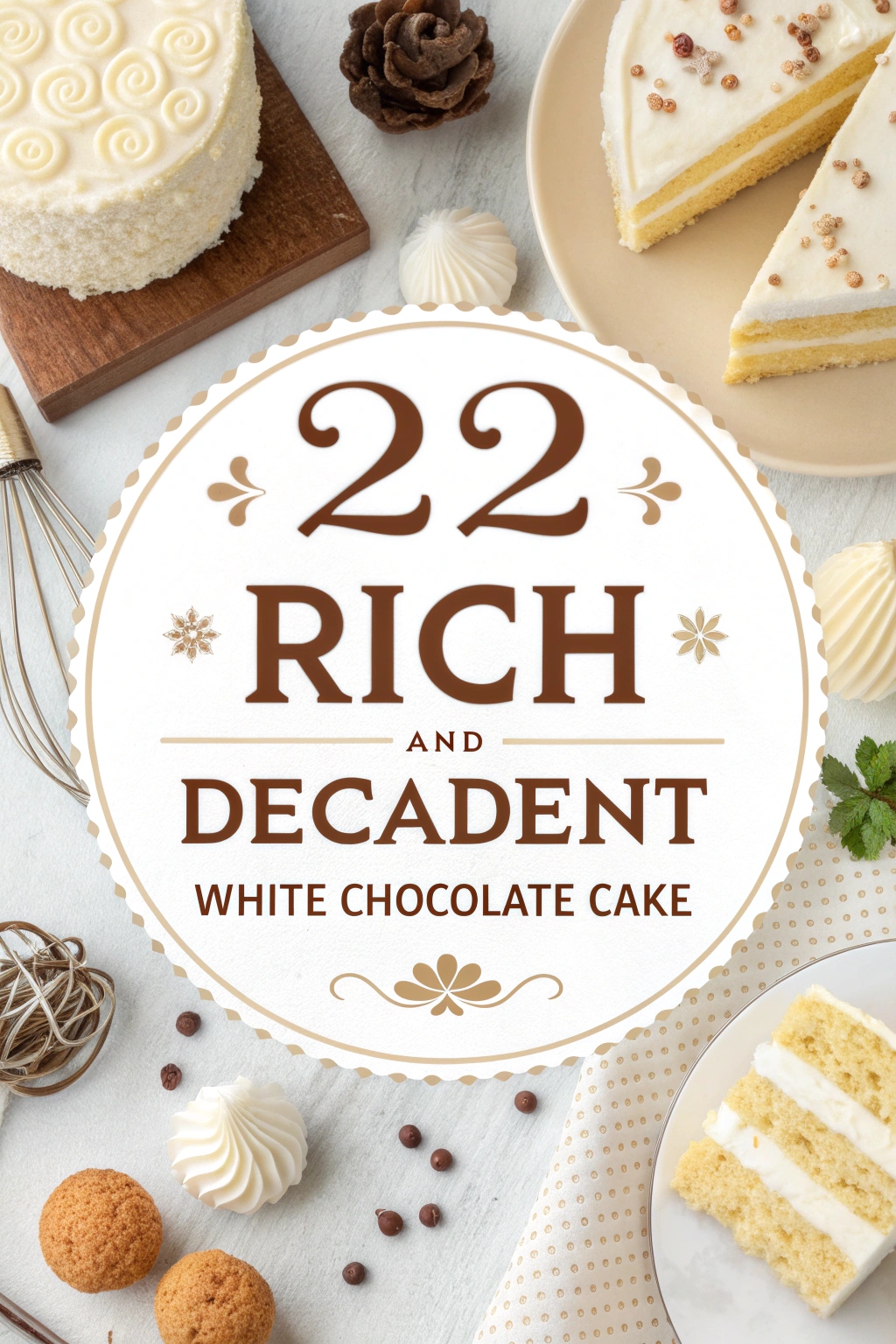 22 Rich and Decadent White Chocolate Cake
