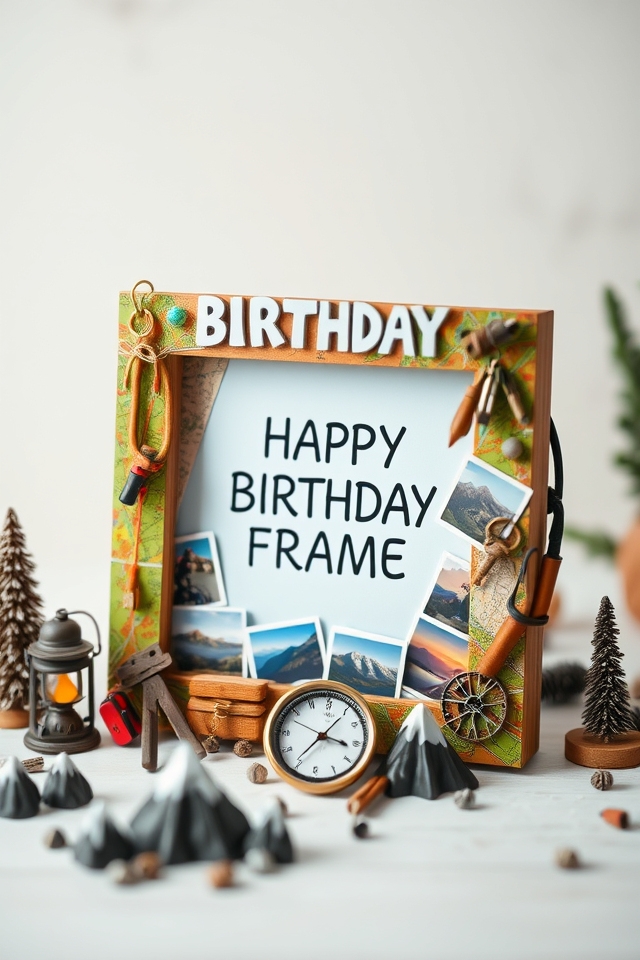 adventure themed birthday keepsake