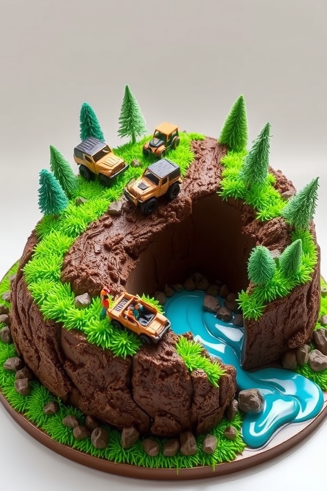 adventure themed cake creation