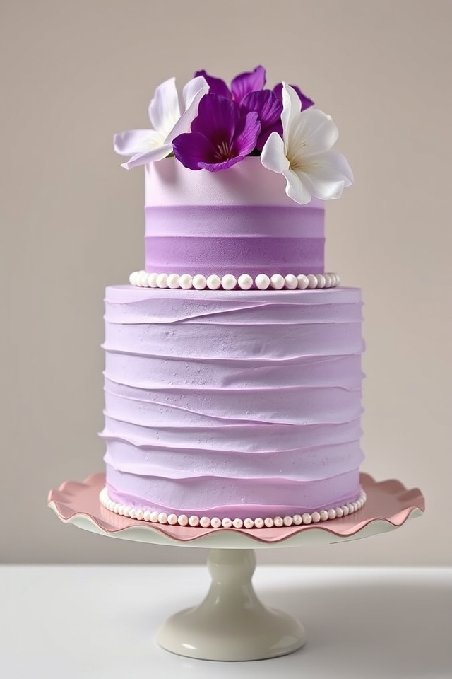 amethyst ombre buttercream beauty