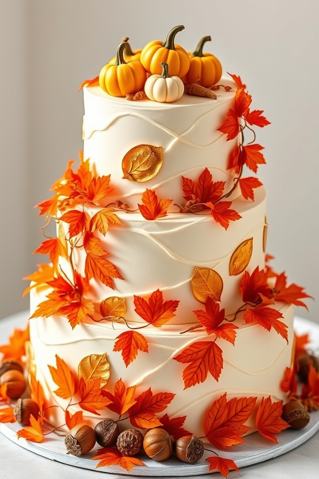 autumn inspired savory pumpkin cake
