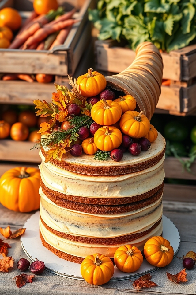 autumn inspired vegetable dessert