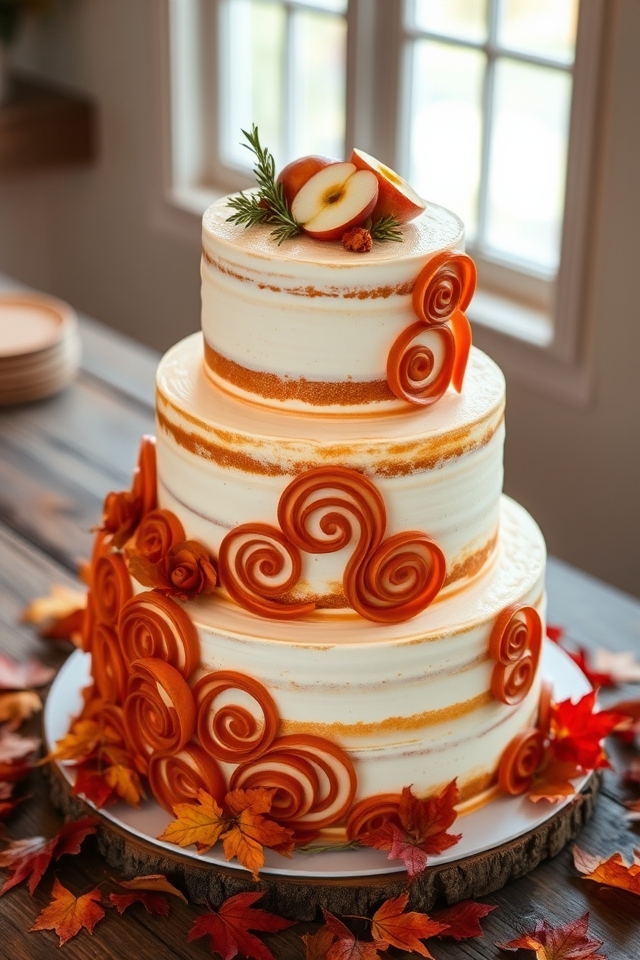 autumn wedding cake delight