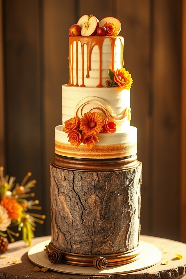 autumn wedding cake delight