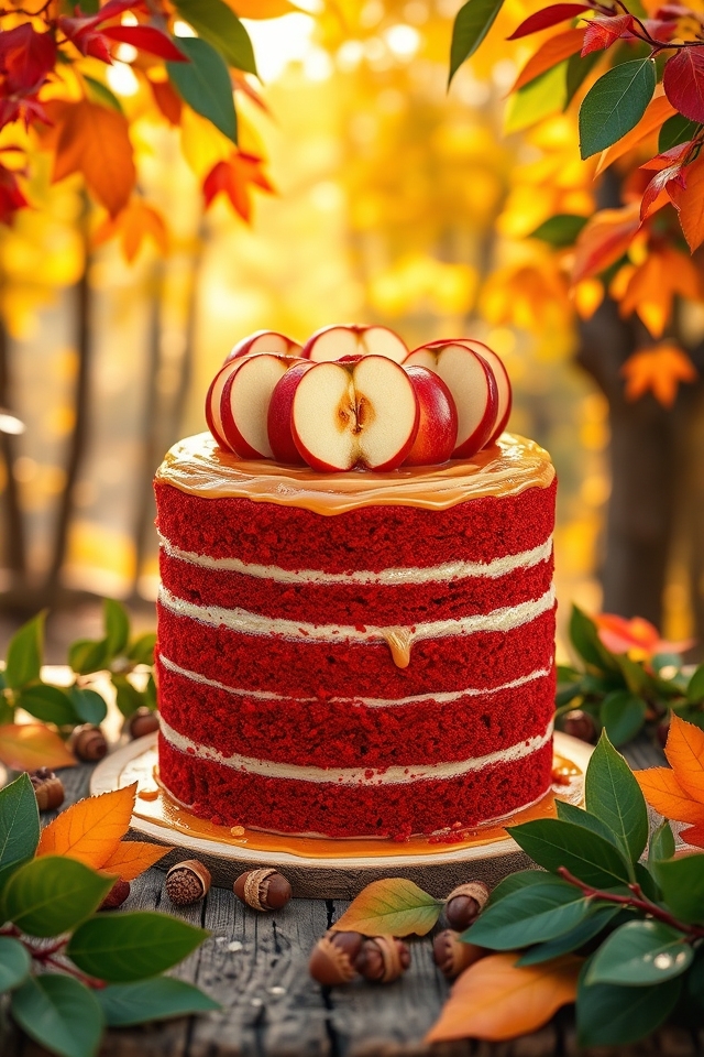 autumnal red velvet delight