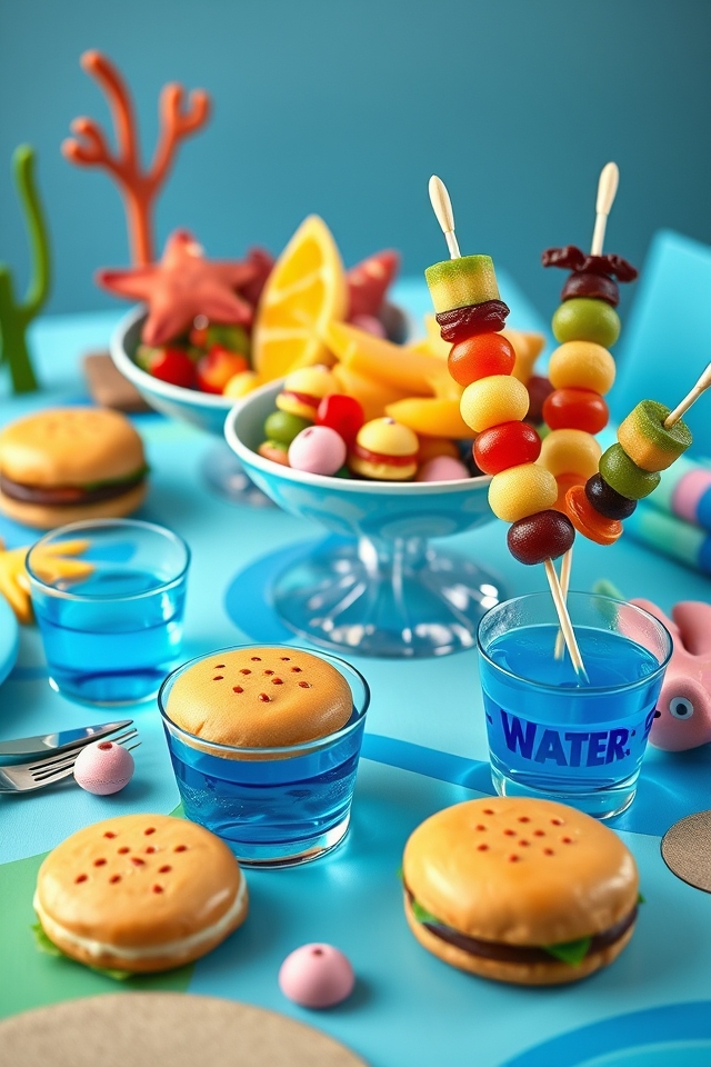 bikini bottom themed treats