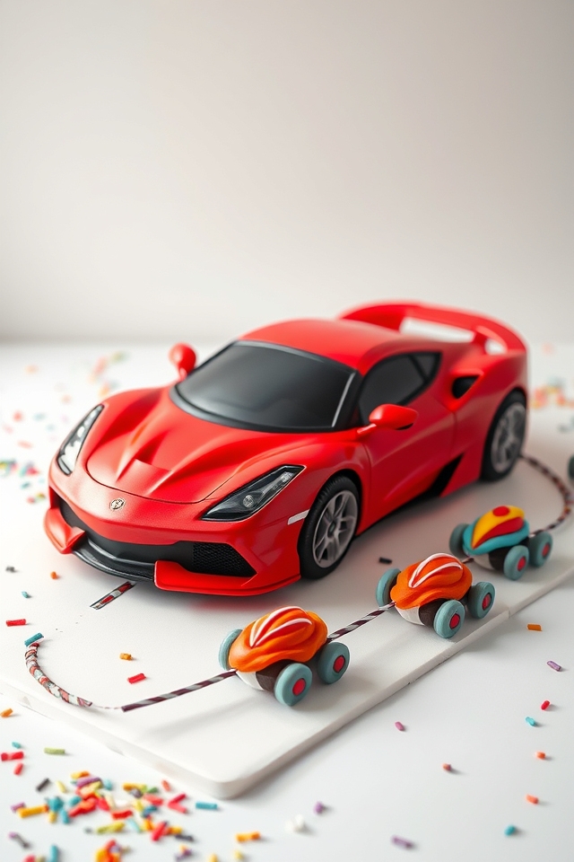 car themed creative desserts