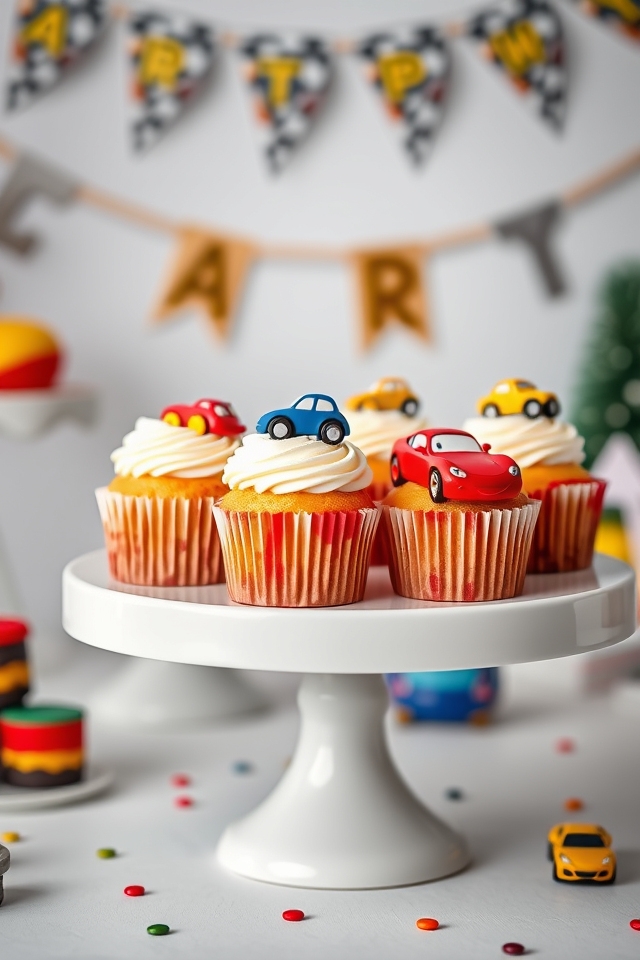 car themed cupcake decorations fun