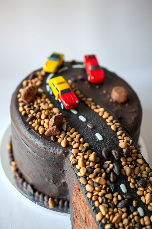 car themed imaginative dessert