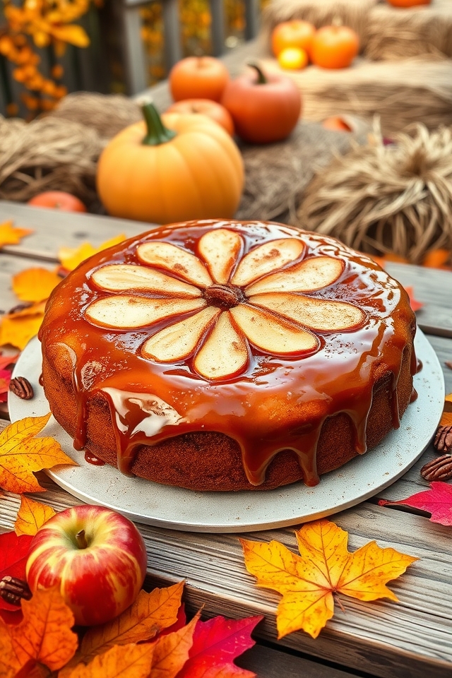 caramel apple cake delight