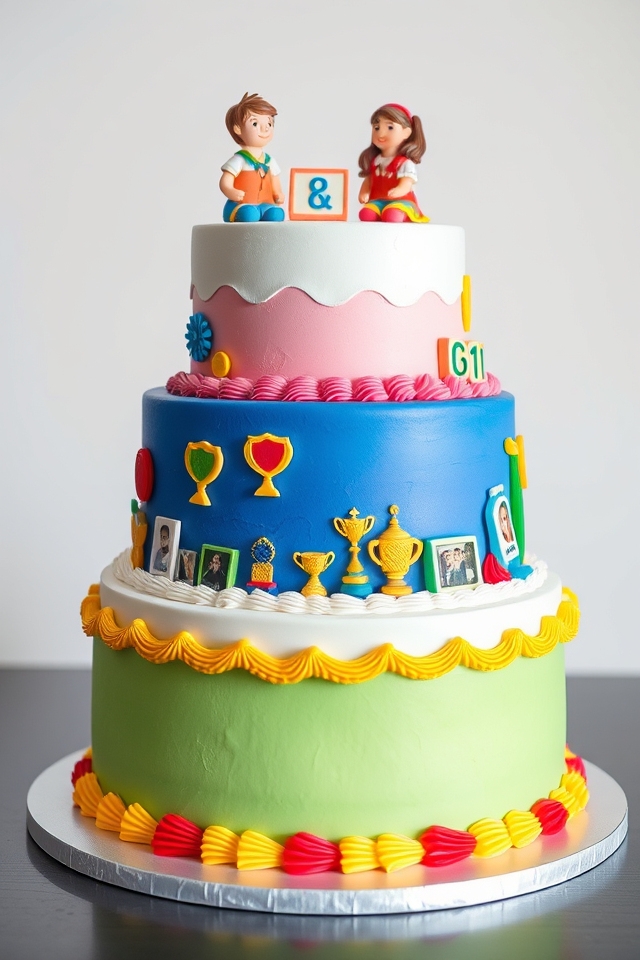 celebratory school journey cake
