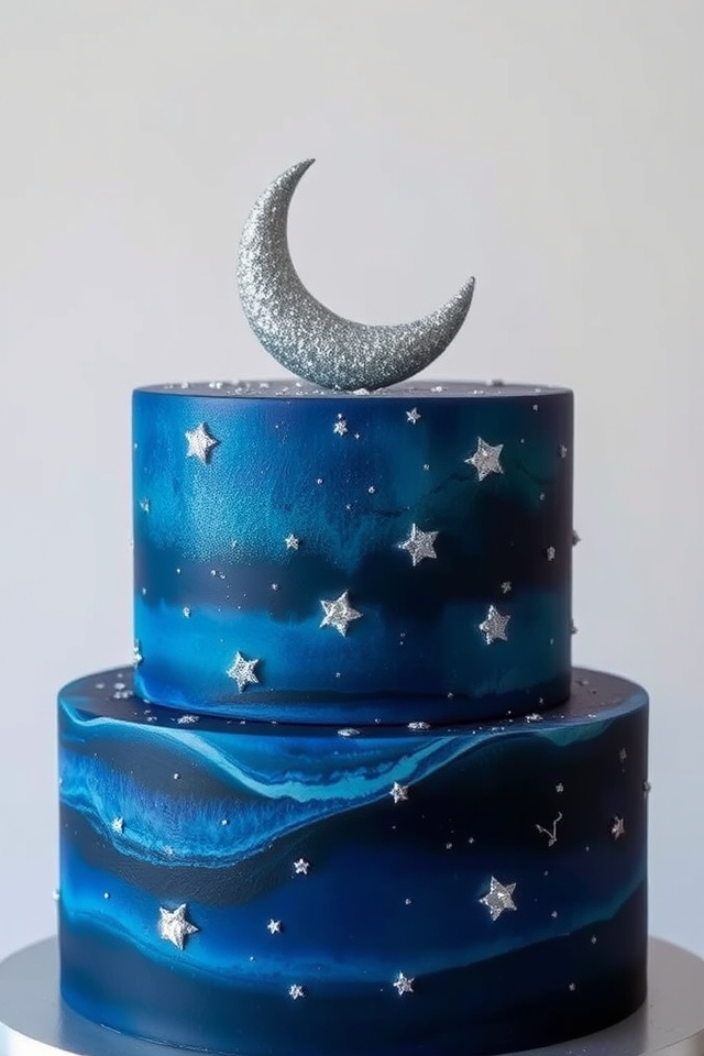 celestial libra celebration cake