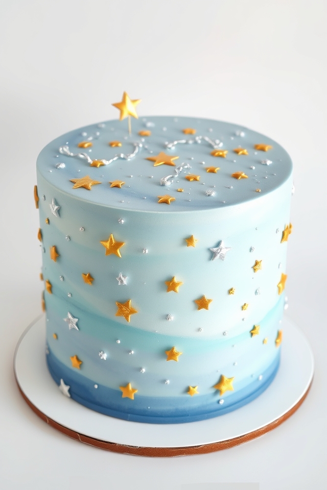celestial virgo themed cake design