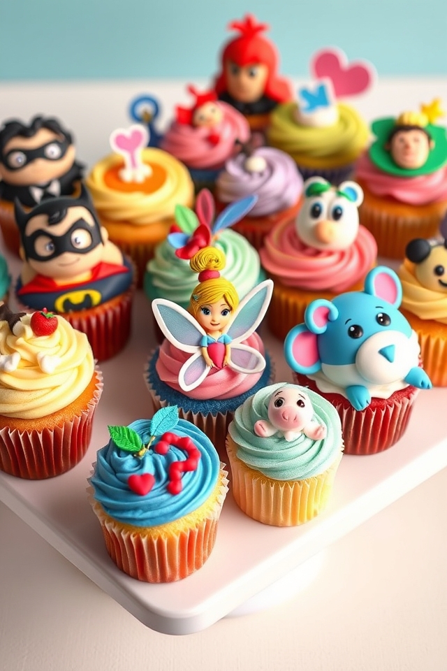 character themed cupcake celebrations