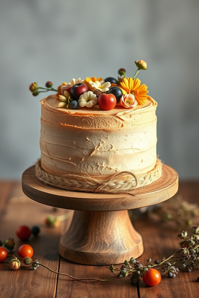 charming handcrafted rustic cakes