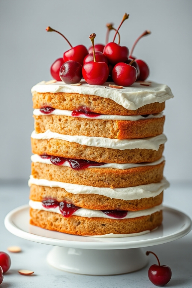 cherry almond cake delight