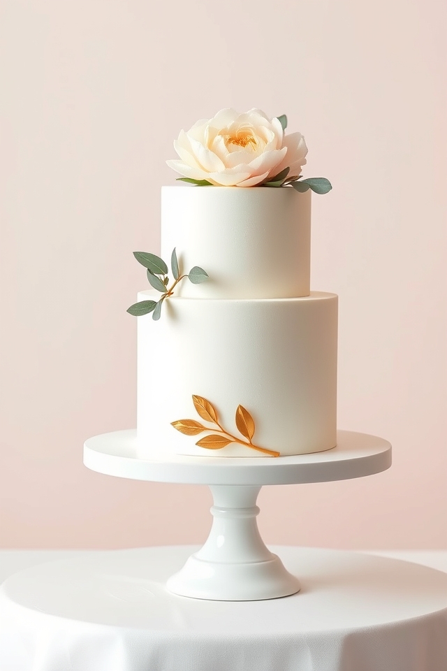 chic minimalist cake designs