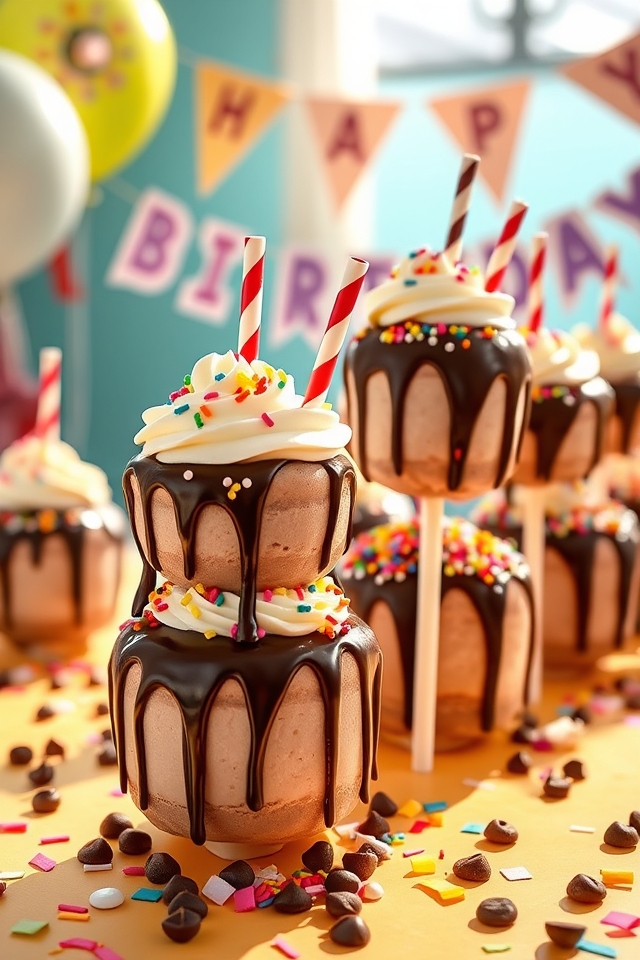 chocolate cake pop treats