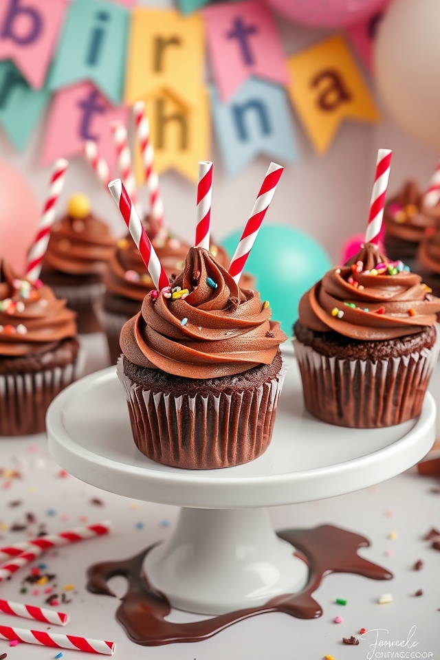 chocolate cupcake milkshake treats