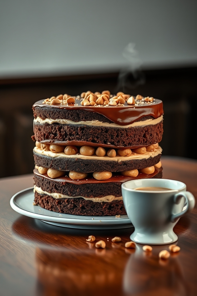 chocolate hazelnut mousse cake