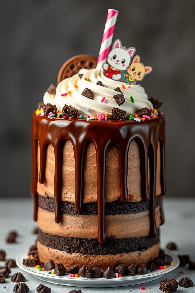 chocolate milkshake cookie delight