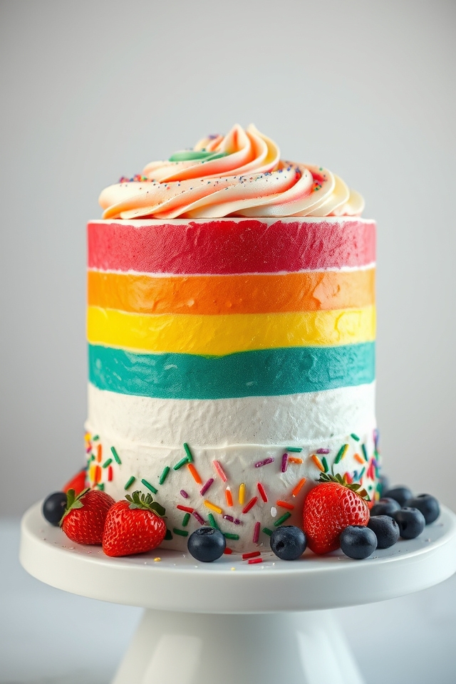 colorful celebration cake delight