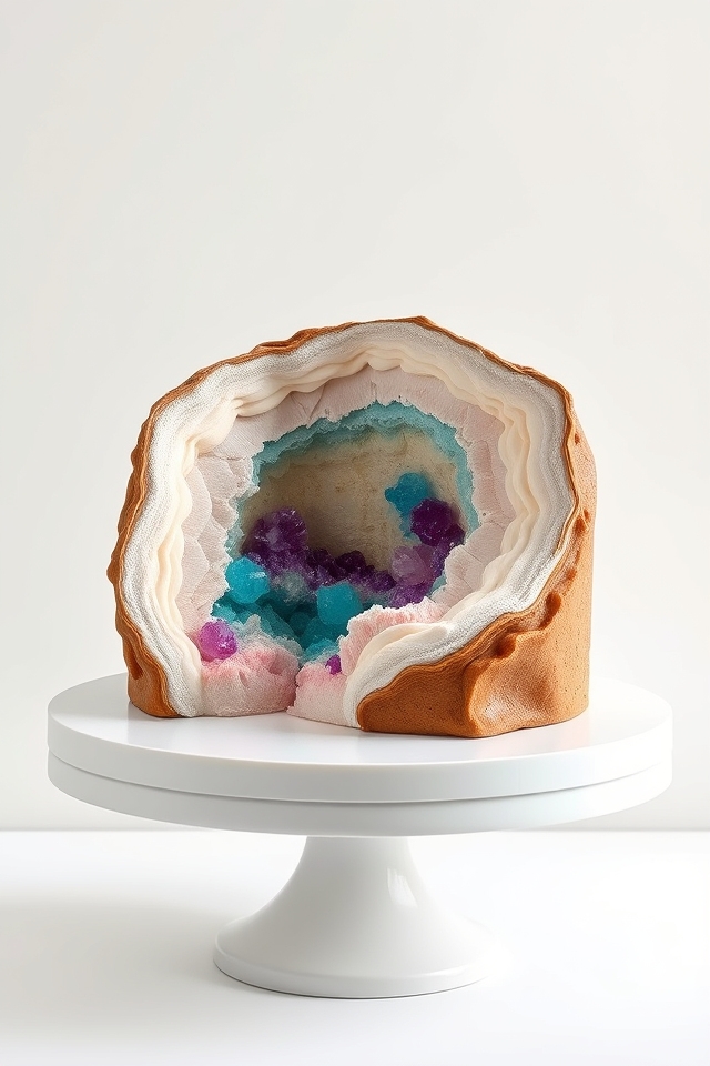colorful gemstone inspired cake design