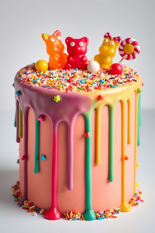 colorful playful celebration cake